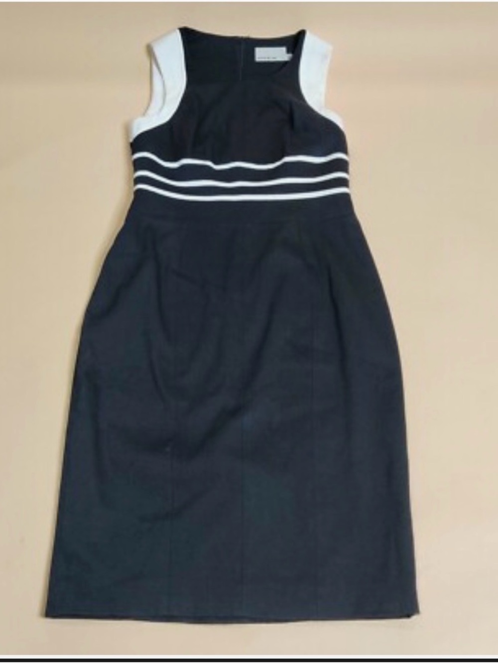 Karen Millen Black Dress with Cream Label